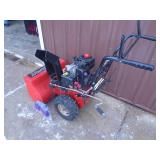 Murry 5/24 snow blower with electric start. Used condition. Tested & works. As shown.