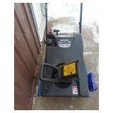 Yard Machine 21 snow thrower. Fires on ether but needs carb work. As shown.