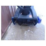 Yard Machine 21 snow thrower. Fires on ether but needs carb work. As shown.