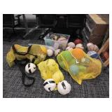 MIXED SPORTS BALLS , CARRY BAGS , GLOVES AND RAQUETS