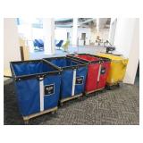 MOBILE, COMMERCIAL LAUNDRY  HAMPERS.