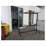 NATIONAL PUBLIC SEATING FOLDING CHAIR STORAGE AND TRANSPORT RACK