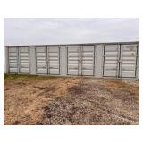 ONE TRIP 40HQ HIGH CUBE CONTAINER W/ 4 SIDE DOORS
