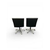 Two Executive Leather Task Chairs