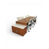 9ftx3ft Conference Table w/8 chairs and Storage Display Table