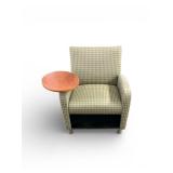 Lounge Chair w/ rear wheels and shelf