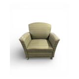 Lounge chair with wheels and removable Tablet Arm