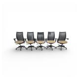 5 Haworth Task Chairs
