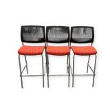 3 Keihauer Pud Stools- Red