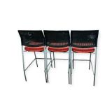 3 Keihauer Pud Stools- Red