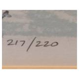 Tom Bartek "February Snow" Signed/Numbered Limited Edition Framed Art