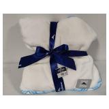 Tommy Bahama Plush White Blanket *New w/Tags*