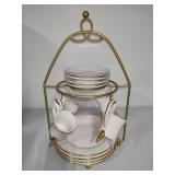 Dessert Set w/Display Holder