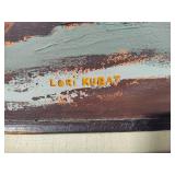 Lori Kubat Signed Sunset Framed Art
