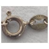 925/Sterling Chains w/Abalone Pendants