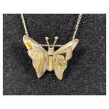 925/Sterling Chains w/Abalone Pendants