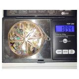 925/Sterling Chains w/Abalone Pendants