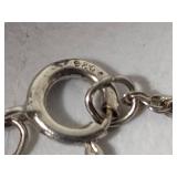 925/Sterling Chains w/Stone Pendants