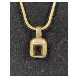 925/Sterling Chains w/Stone Pendants