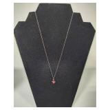 925/Sterling Chains w/Stone Pendants