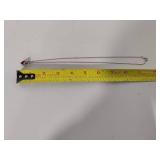 925/Sterling Chains w/Stone Pendants