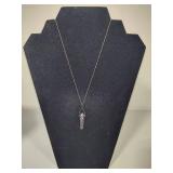 925/Sterling Chains w/Stone Pendants