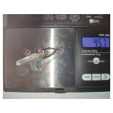 925/Sterling Chains w/Stone Pendants