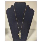 950/Sterling Pendant & 925/Sterling Necklace