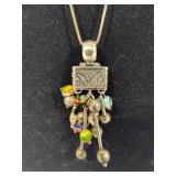 950/Sterling Pendant & 925/Sterling Necklace