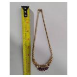 Vintage Trifari Stamped Bib Necklace