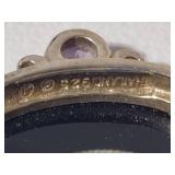 925 Sterling Necklaces w/Pendants + 950 Ring