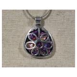 925 Sterling Necklaces w/Pendants + 950 Ring