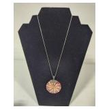 Merav Bali 925/Sterling Silver Starburst Shell Pendant & 925 Necklace
