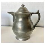 Pair of Antique and Vintage Pewter Pitchers + Set of 5 Cups