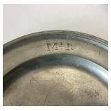 Group of 3 Antique German Pewter Plates