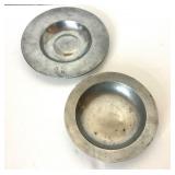 Pair of Antique English Pewter Bowls