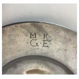 Pair of Antique English Pewter Bowls