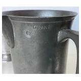 Pair of Antique English Pewter Measures / Pitchers