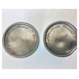 Pair of Antique  Pewter "Cans"