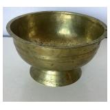Antique Turned Brass Communion Bowl