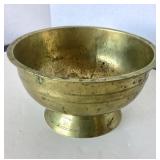 Antique Turned Brass Communion Bowl