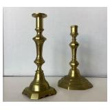 Pair of Antique Brass Candlesticks #2