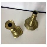 Pair of Antique Brass Candlesticks #2