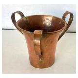 Antique 3 Handled Russian Copper Ritual Cup