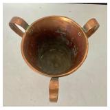 Antique 3 Handled Russian Copper Ritual Cup