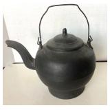 Large Antique Cast Iron Kettle