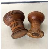 Pair of Antique Treen "Pounce Pots" ( Sanders )