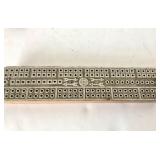 Handcrafted Set of Wooden Chess Pieces + Vintage LeCount Cribbage Board