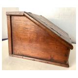 Antique Inlaid Slide Lid Desk Box