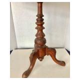 Antique European Needlepoint Fireplace Pole Screen